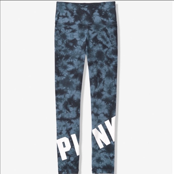 PINK Victoria's Secret Pants - 🎉 PINK Large Tie Dye Yoga Leggings